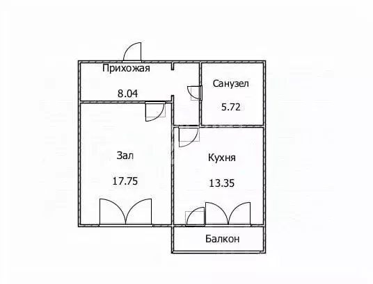 1-к кв. Ульяновская область, Ульяновск ул. Стасова, 19 (45.0 м) - Фото 1