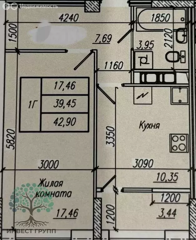 1-комнатная квартира: Самара, проспект Масленникова, 14А (43.5 м) - Фото 1