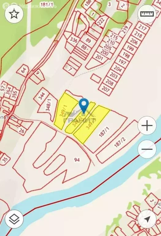 Участок в Бургинское сельское поселение, деревня Лопотень (347 м) - Фото 1