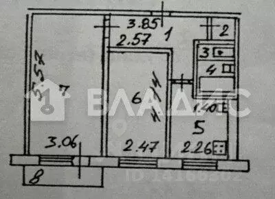 2-к кв. Белгородская область, Белгород Народный бул., 63А (44.1 м) - Фото 2