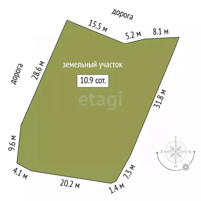 Участок в Тюменская область, Тюменский муниципальный округ, Труд и ... - Фото 1