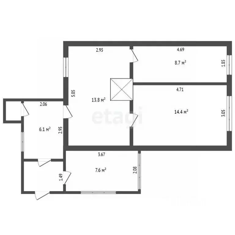 Дом в Вологодская область, Вологда Дьяконовская ул., 10 (54 м) - Фото 2