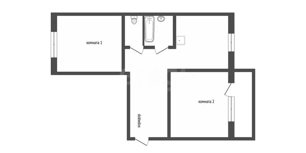 2-комнатная квартира: Черногорск, Советская улица, 100 (55 м) - Фото 0