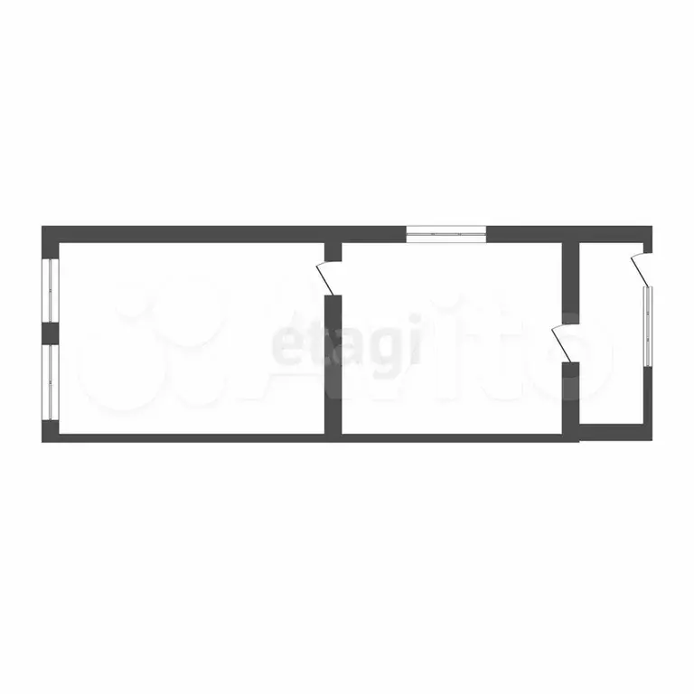 2-к. квартира, 30 м, 1/1 эт. - Фото 0