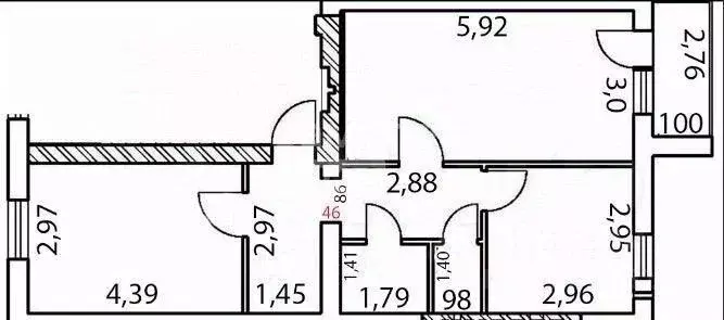 Квартира, 2 комнаты, 52 м - Фото 1