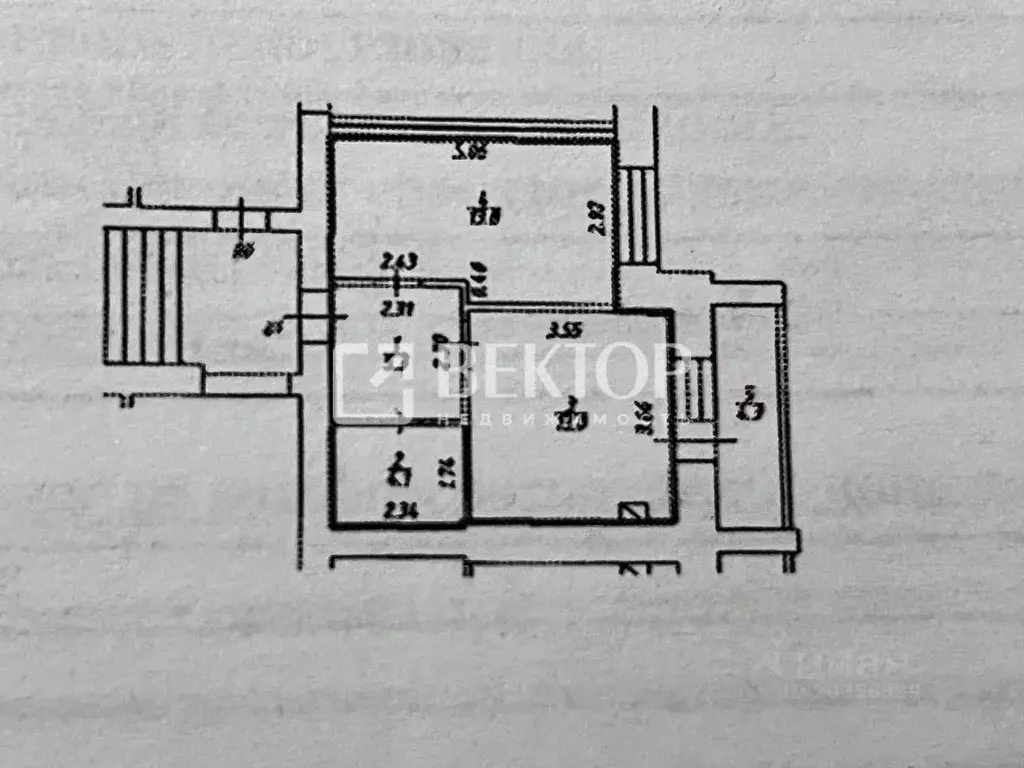 1-к кв. Костромская область, Кострома Индустриальная ул., 24В (40.5 м) - Фото 2
