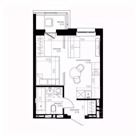 Студия Приморский край, Владивосток Сердце квартала жилой комплекс ... - Фото 0