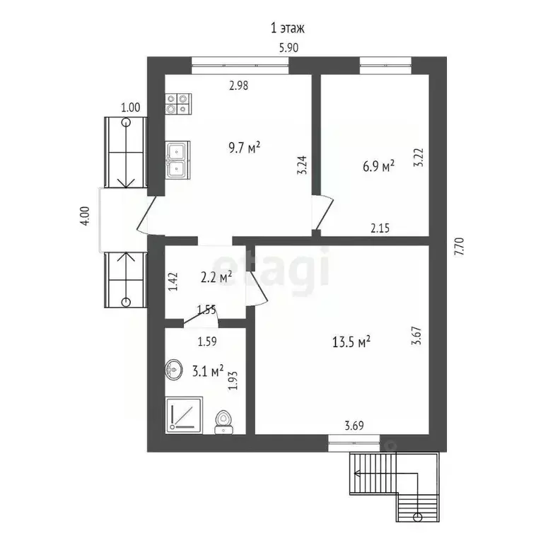 Дом в Крым, Ялта муниципальный округ, Симеиз пгт ул. Константина ... - Фото 2