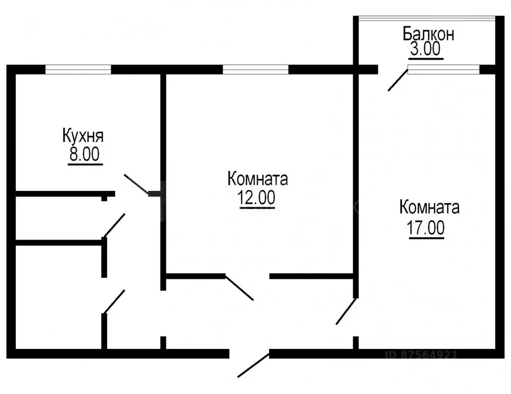 2-к кв. Тюменская область, Тюмень Олимпийская ул., 43 (51.1 м) - Фото 2