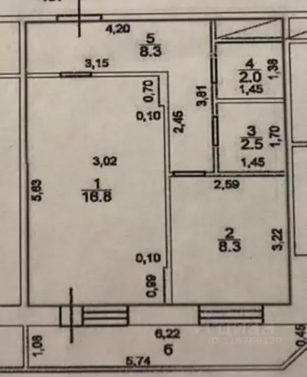 1-к кв. Ульяновская область, Ульяновск ул. Кирова, 6/2 (37.0 м) - Фото 1
