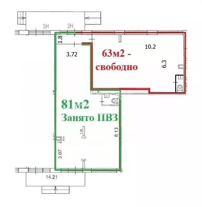 Помещение свободного назначения в Москва ул. Введенского, 13в (144 м) - Фото 2