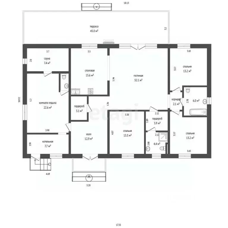 Дом в Мордовия, пос. Ромоданово ул. Студенческая, 16 (178 м) - Фото 2
