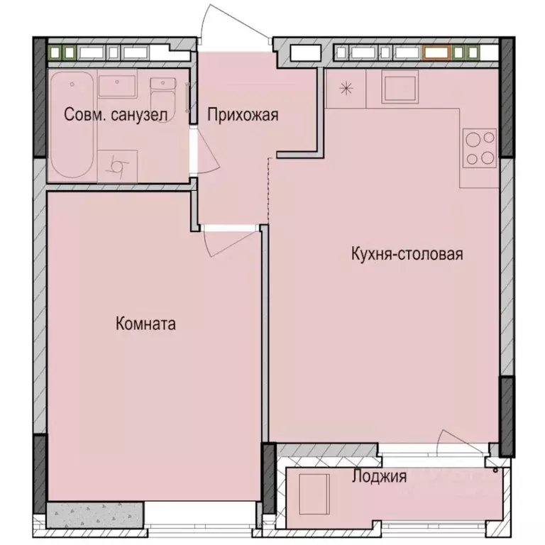 1-к кв. Татарстан, Казань Седьмое Небо жилрайон, Унай жилой комплекс ... - Фото 1