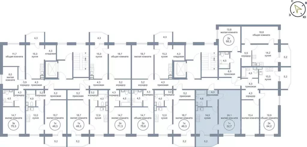 1-к кв. Ханты-Мансийский АО, Нефтеюганск 5-й мкр, 50 (52.7 м) - Фото 2