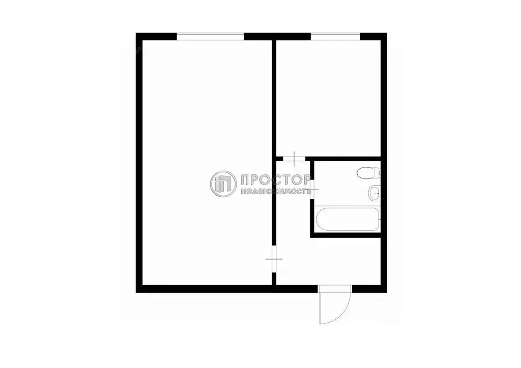 1-к кв. Москва Уссурийская ул., 5К1 (32.6 м) - Фото 1