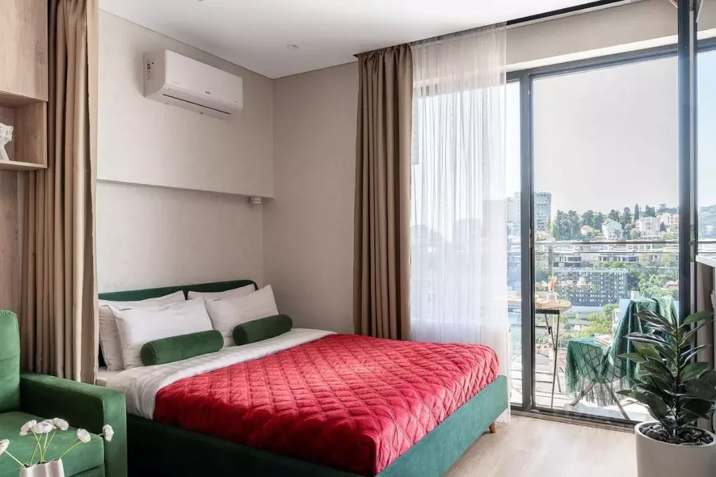 Студия Краснодарский край, Сочи Бытха мкр, ул. Бытха, 4/10А (34.0 м) - Фото 0