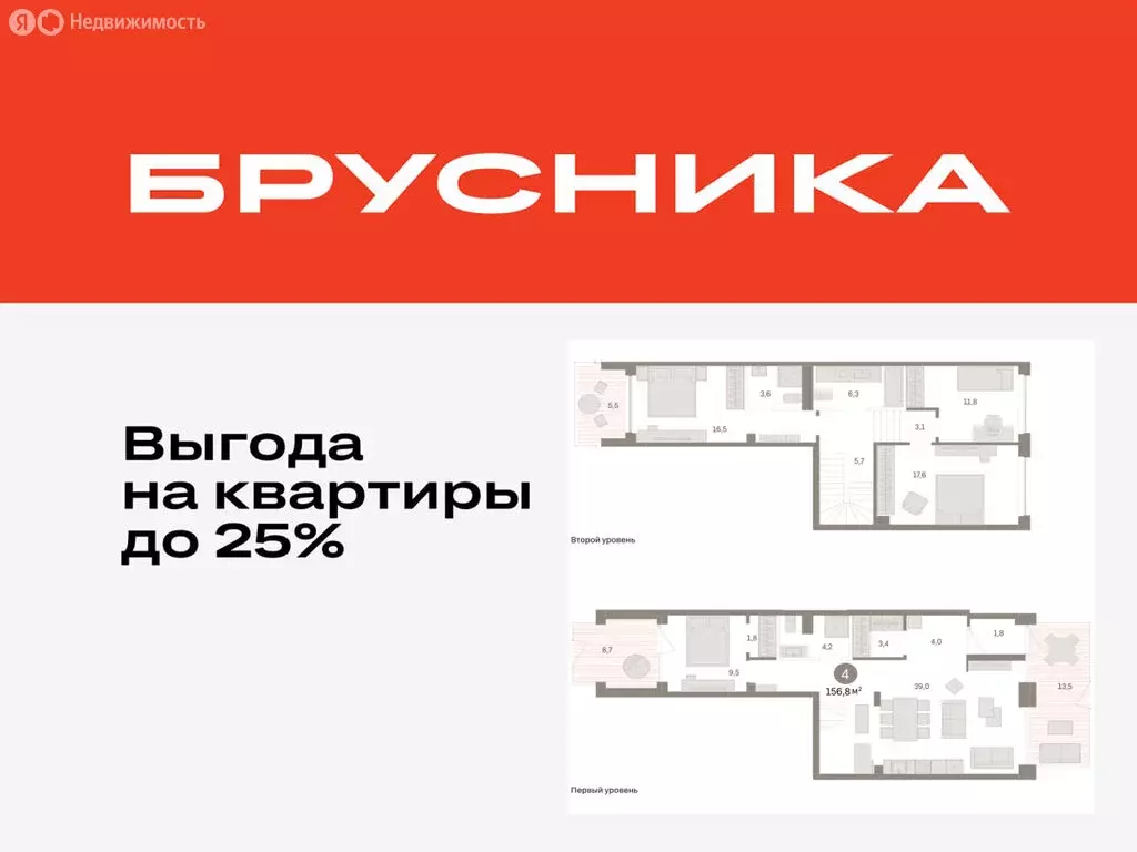 4-комнатная квартира: Тюмень, ЖК Дом у Озера (156.77 м) - Фото 0