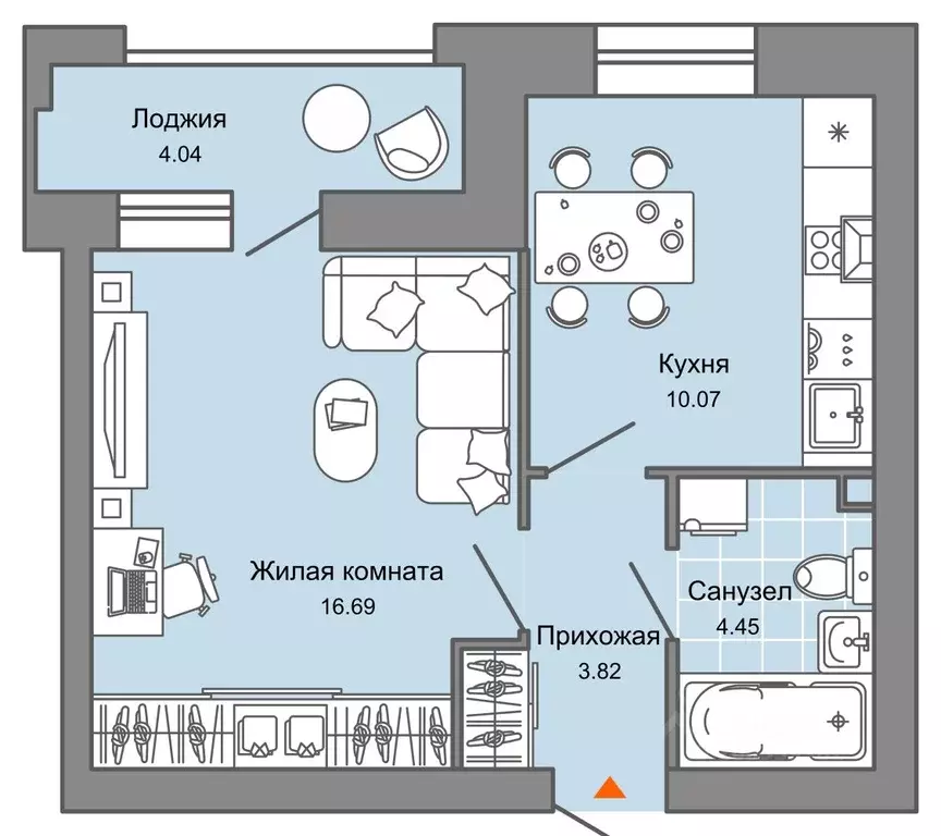 1-к кв. Ульяновская область, Ульяновск Город Новаторов жилой комплекс, ... - Фото 0