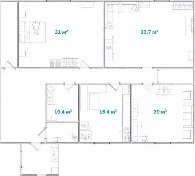 Дом в Брянская область, Погар рп ул. Молодежная, 1/3 (145 м) - Фото 2