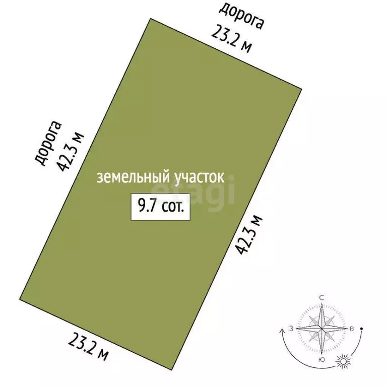 Участок в Мордовия, Лямбирский район, с. Берсеневка  (9.66 сот.) - Фото 2