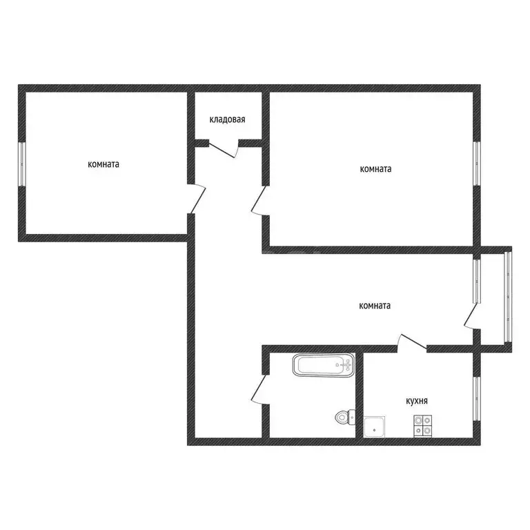 3-комнатная квартира: Сатка, Индустриальная улица, 14 (49.2 м) - Фото 1