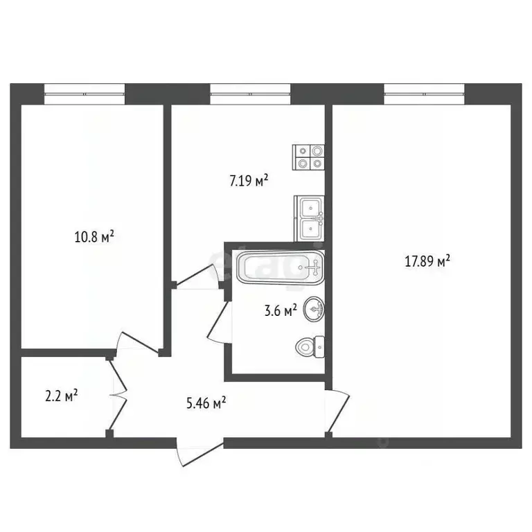 2-к кв. Камчатский край, Петропавловск-Камчатский Пограничная ул., ... - Фото 1