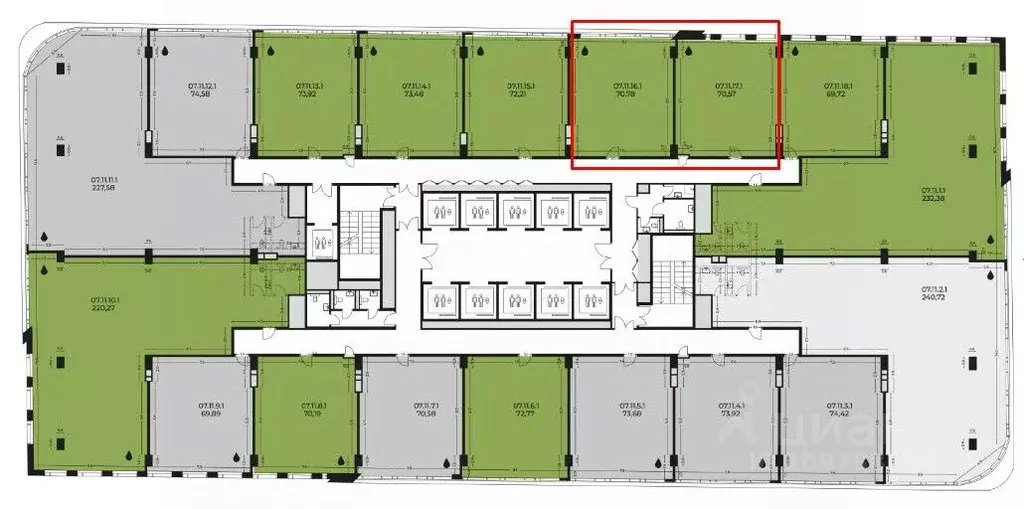 Офис в Москва ул. Серегина, 5к1 (141 м) - Фото 2