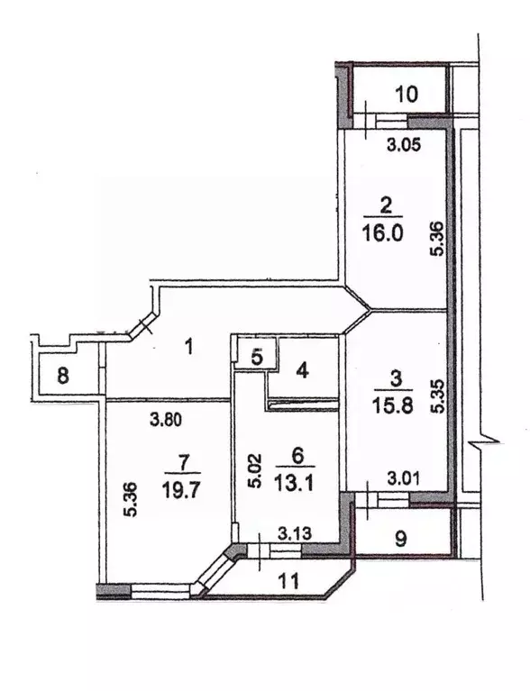 3-к кв. Московская область, Сергиев Посад просп. Красной Армии, 218 ... - Фото 2