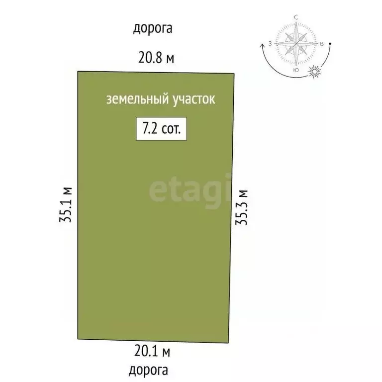 Участок в Ростовская область, Ростов-на-Дону Чудная ул. (7.2 сот.) - Фото 1