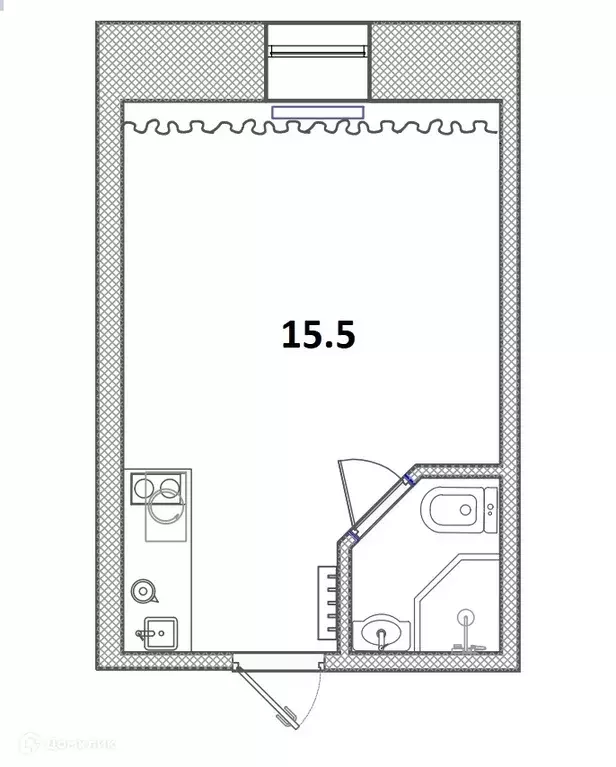 Продаётся квартира-студия, 15.5 м - Фото 1