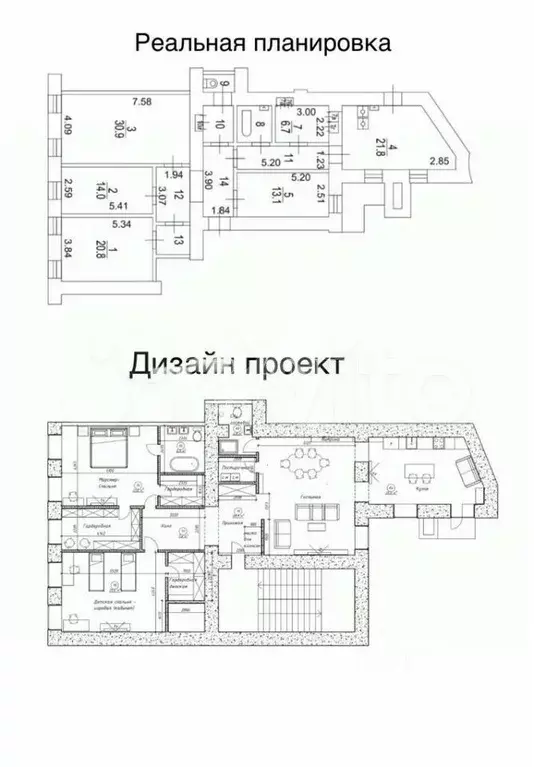 4-к. квартира, 150 м, 3/6 эт. - Фото 1