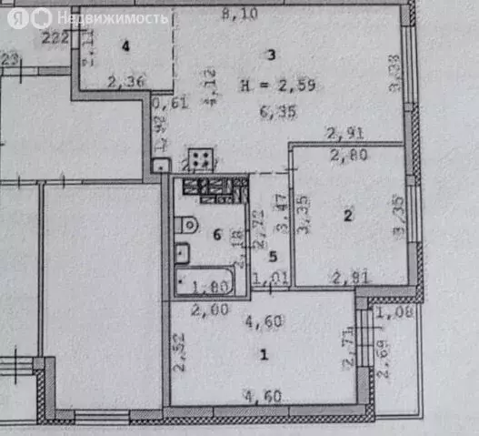 2-комнатная квартира: Екатеринбург, проспект Космонавтов, 91В (56.2 м) - Фото 0