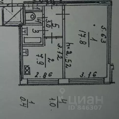 1-к кв. Санкт-Петербург Выборгское ш., 25 (32.4 м) - Фото 0