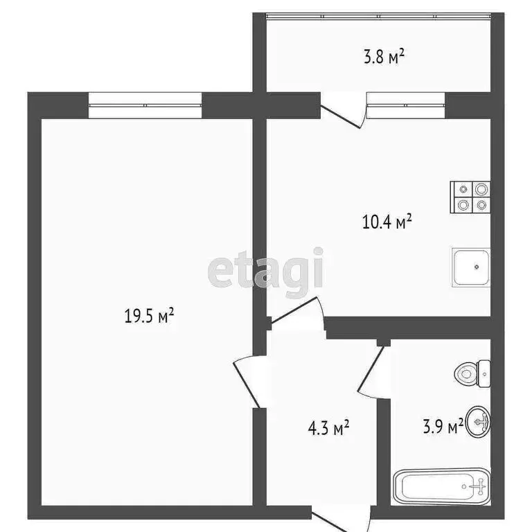 1-комнатная квартира: Анапа, Супсехское шоссе, 26к8 (42 м) - Фото 1