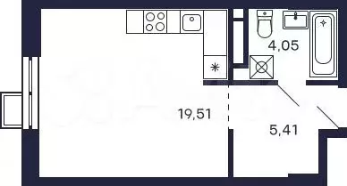 Квартира-студия, 29 м, 12/28 эт. - Фото 0