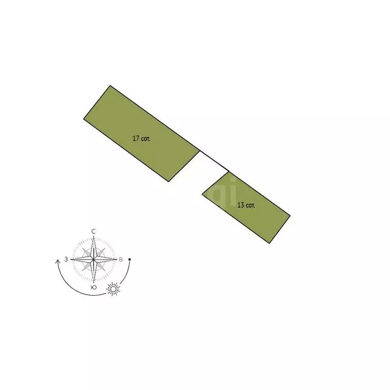 Участок в посёлок Майский, Луговая улица (30 м) - Фото 1