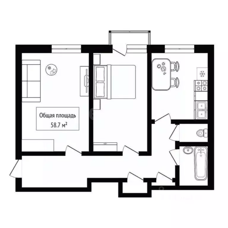2-к кв. Новосибирская область, Новосибирск ул. Богдана Хмельницкого, ... - Фото 2