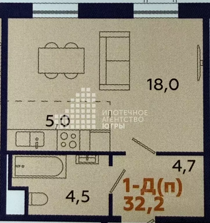 Студия Ханты-Мансийский АО, Ханты-Мансийск ул. Елены Сагандуковой, ... - Фото 1