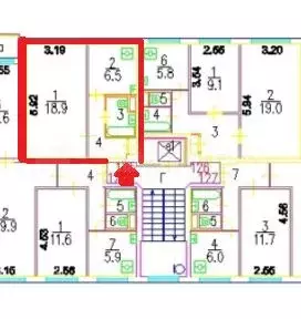 1-к. квартира, 33 м, 5/9 эт. - Фото 0