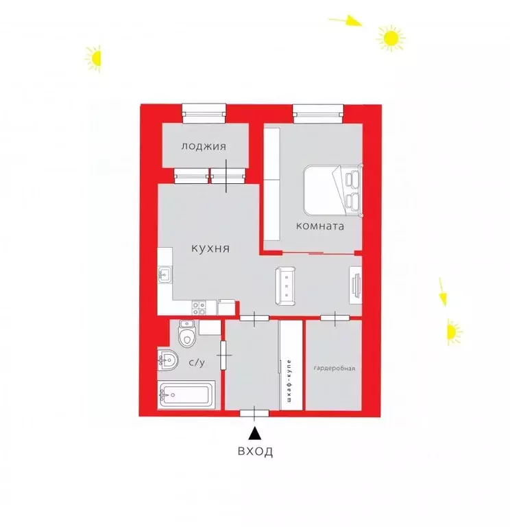 1-к кв. Санкт-Петербург Миргородская ул., 20 (49.0 м) - Фото 1