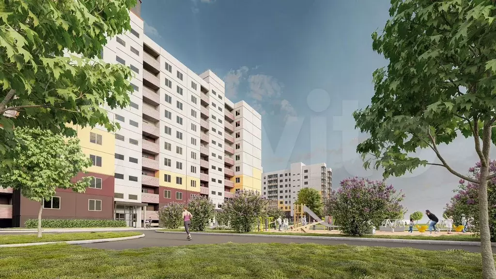 2-к. квартира, 57,6 м, 6/10 эт. - Фото 1