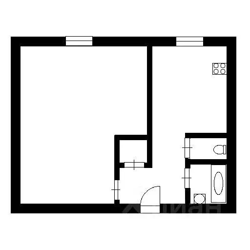 1-к кв. Красноярский край, Красноярск ул. Чернышева, 2 (36.3 м) - Фото 2