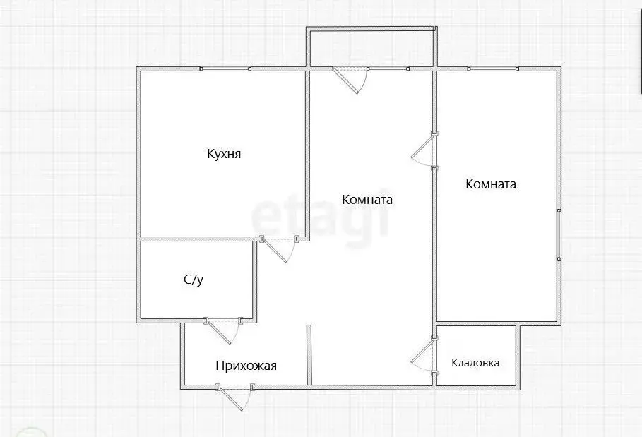 2-к кв. Приморский край, Фокино ул. Усатого, 1 (39.6 м) - Фото 1