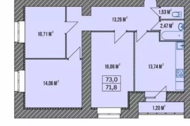 Продаётся 3-к квартира, 73 м - Фото 1