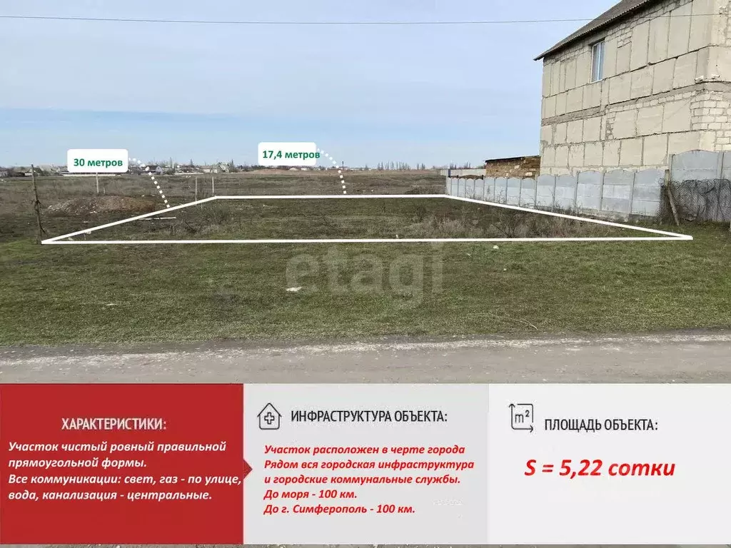 Участок в Крым, Джанкой ул. Ефремова (5.22 сот.) - Фото 1