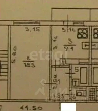 1-к кв. Липецкая область, Липецк ул. Имени Генерала Меркулова, 47 ... - Фото 2