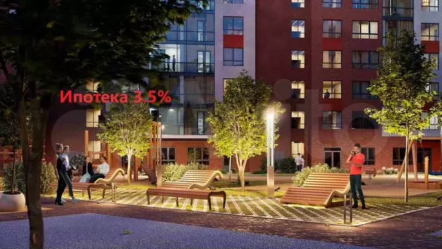 1-к. квартира, 45,5 м, 5/7 эт. - Фото 0