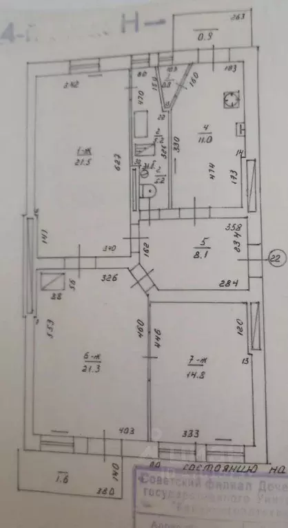 3-к кв. Калининградская область, Советск ул. Жуковского, 10 (85.2 м) - Фото 2