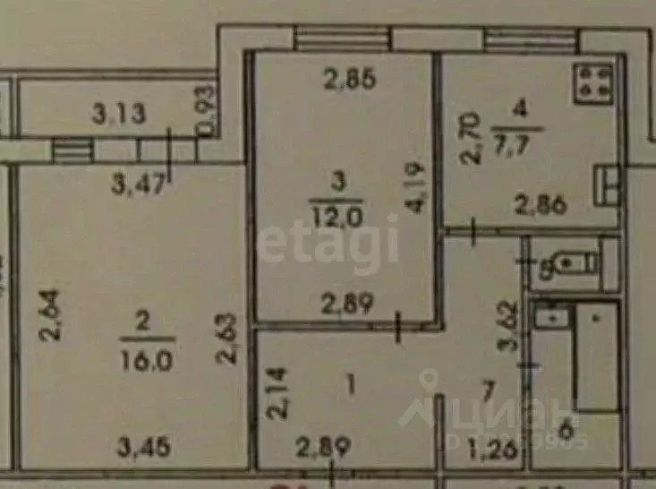 2-к кв. Липецкая область, Липецк ул. Имени С.Л. Шуминского, 3 (51.5 м) - Фото 2