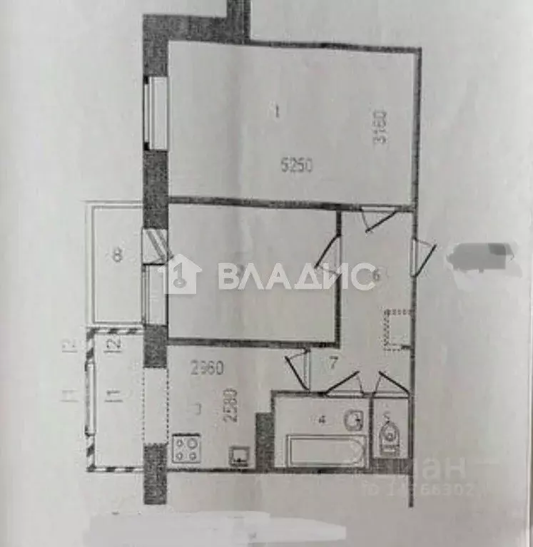 2-к кв. Белгородская область, Белгород ул. Губкина, 21 (47.1 м) - Фото 2